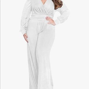 70s inspired plus jumpsuit